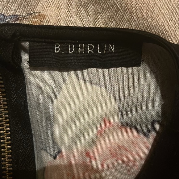 B. DARLIN - Black Floral Dress - Picture 2 of 2